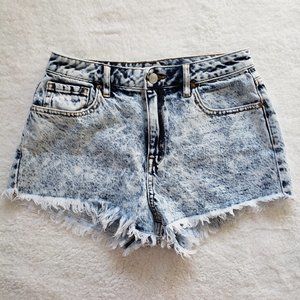 PacSun Dazzle High Waisted Denim Festival Shorts